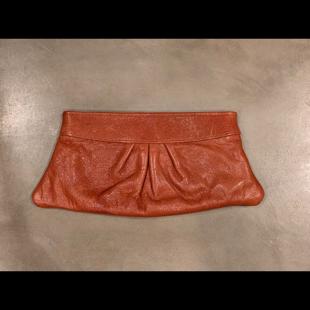 Lauren Merkin Caramel Clutch Bag
